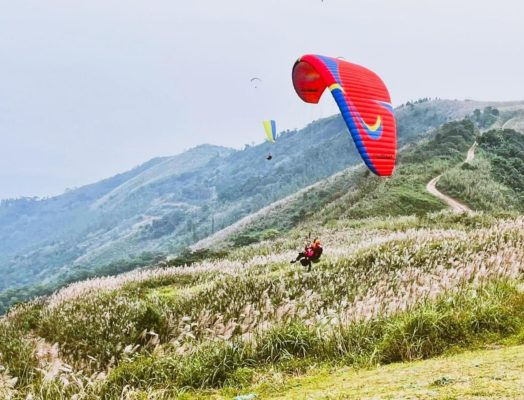 Trải nghiệm cảm giác bay dù lượn tại đồi bông lau 833